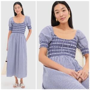 HILL HOUSE HOME Navy Gingham Madeline Nap Dress
